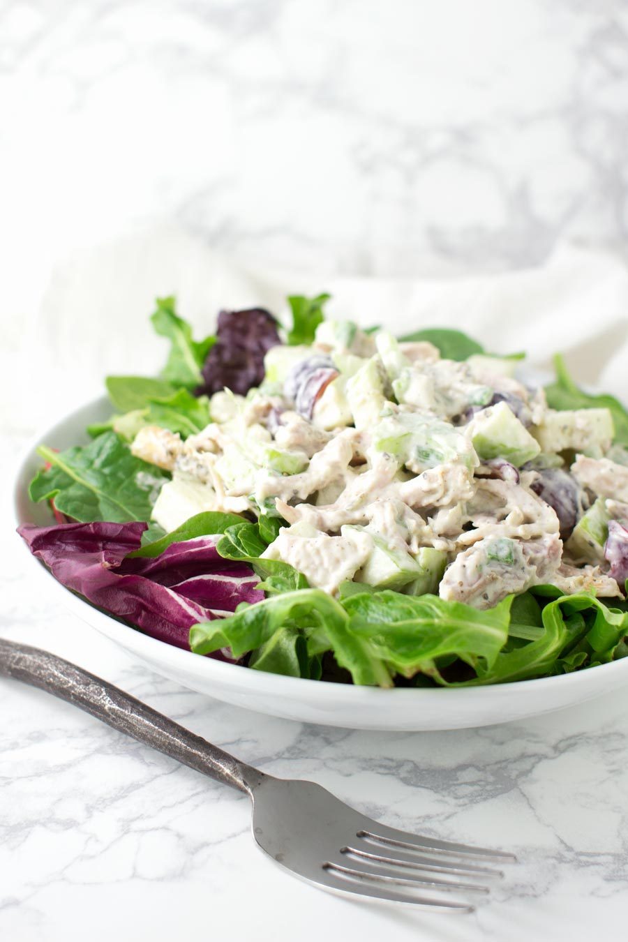 Chicken Waldorf Salad recipe from acleanplate.com #aip #paleo #glutenfree