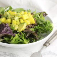 Southwestern Salad with Mango Salsa recipe from acleanplate.com #aip #paleo #glutenfree