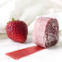 Strawberry Fruit Leather recipe from acleanplate.com #aip #paleo #autoimmuneprotocol