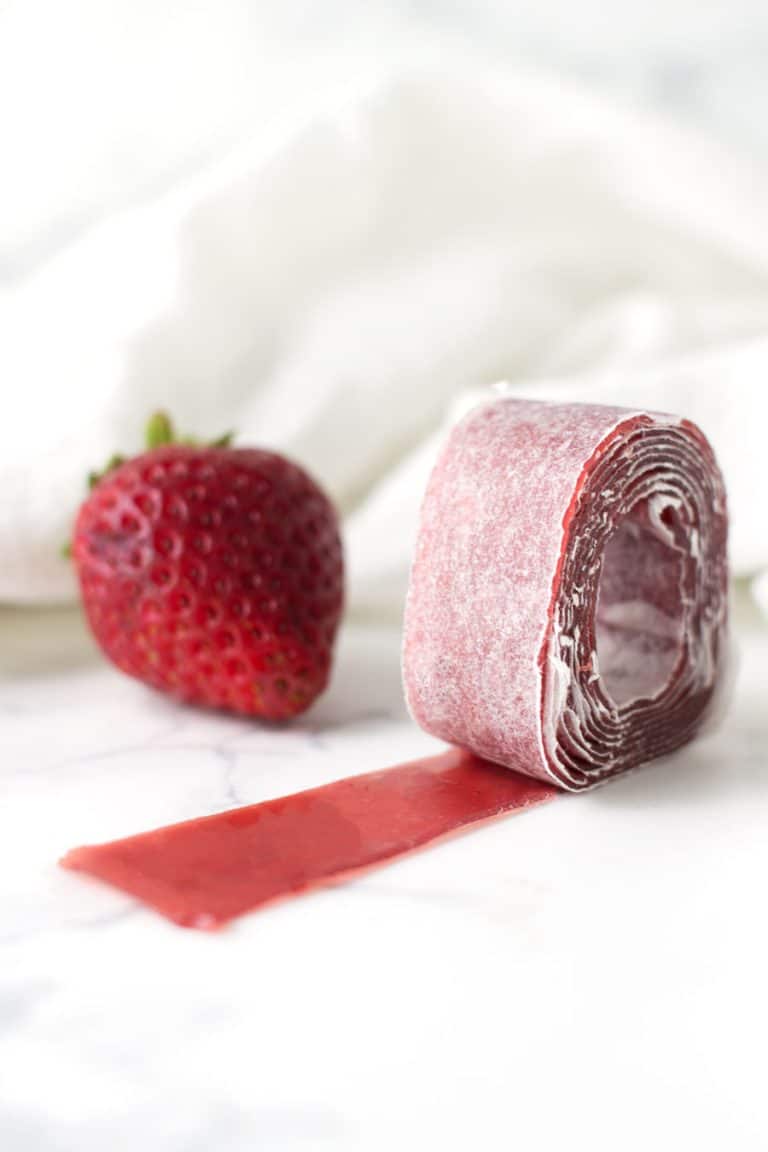 Strawberry Fruit Leather (or Fruit Jerky)