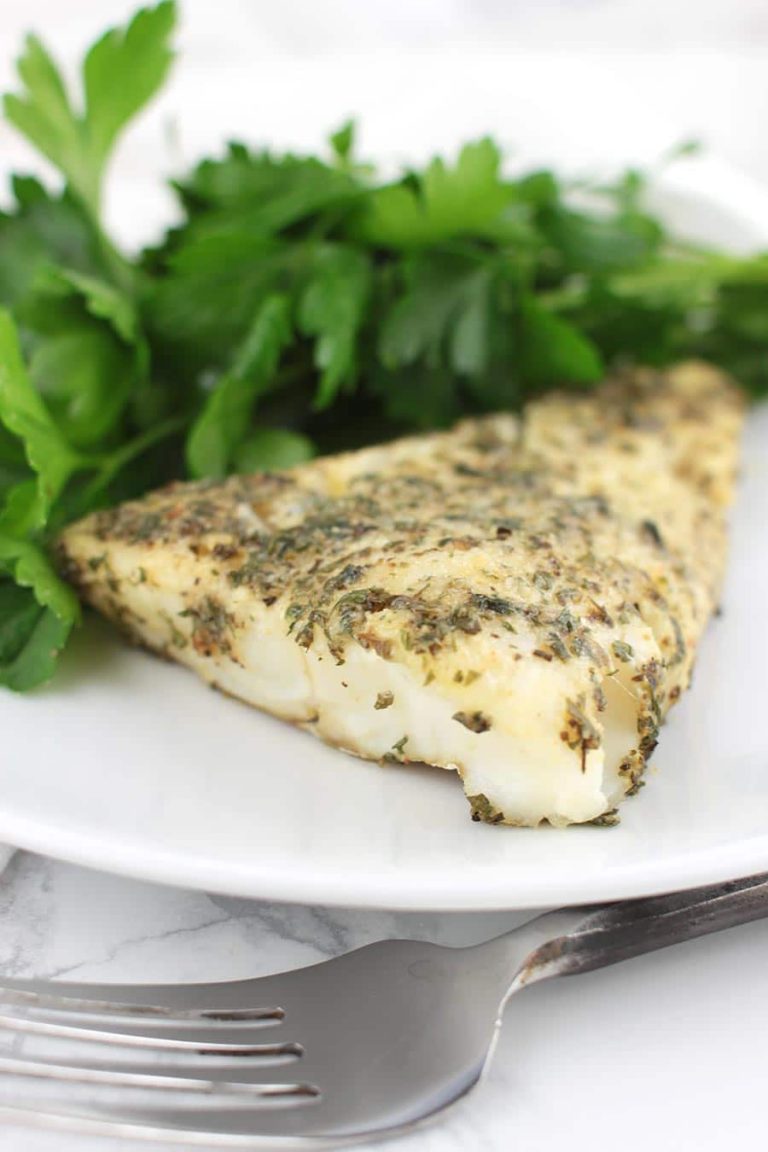 Roasted Garlic and Herb Cod