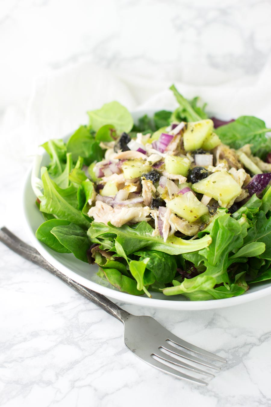 Greek Salad recipe from acleanplate.com #paleo #aip #glutenfree