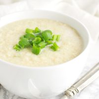 Roasted Cauliflower Soup recipe from acleanplate.com #paleo #aip #autoimmuneprotocol