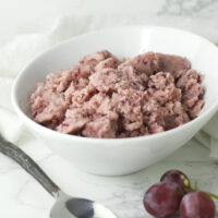 Grape Sorbet recipe from acleanplate.com #aip #paleo #glutenfree