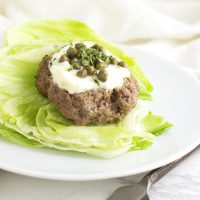 Greek Lamb Burgers recipe from acleanplate.com #paleo #aip #glutenfree