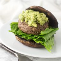 Guac-Stuffed Burgers recipe from acleanplate.com #paleo #aip #glutenfree