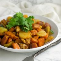 Asian Sweet Potato and Pineapple Stir-Fry recipe from acleanplate.com #paleo #aip #glutenfree