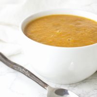 Cinnamon Pumpkin Soup recipe from acleanplate.com #paleo #aip #glutenfree