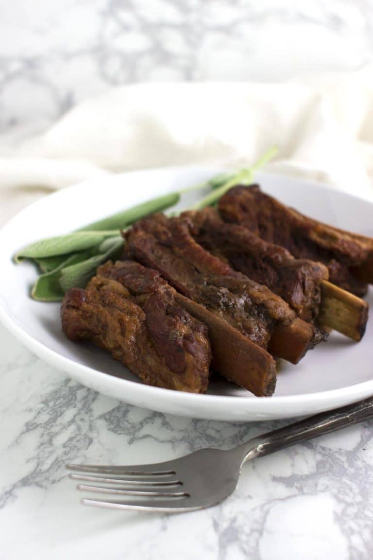 Cranberry-Braised Short Ribs recipe on acleanplate.com #aip #paleo #autoimmuneprotocol