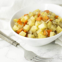 Samosa Casserole recipe from acleanplate.com #aip #paleo #glutenfree