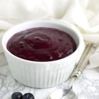 Blueberry Cranberry Sauce recipe from acleanplate.com #aip #paleo #autoimmuneprotocol