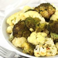 Roasted Broccoli and Cauliflower