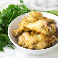 Mustard-Glazed Chicken Wings recipe from acleanplate.com #Paleo #aip #glutenfree