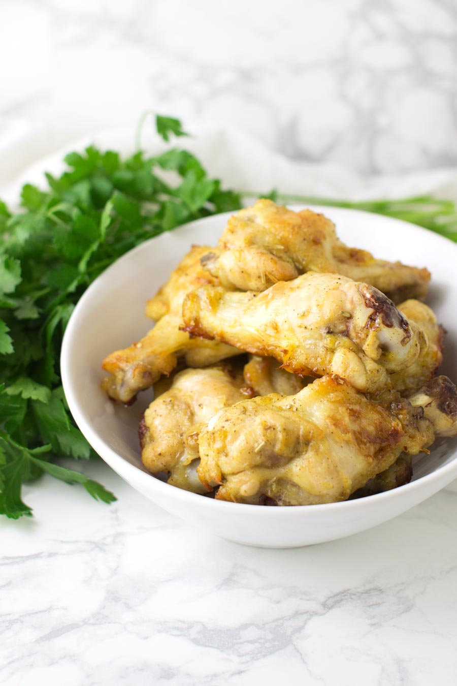 Mustard-Glazed Chicken Wings recipe from acleanplate.com #Paleo #aip #glutenfree