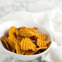 Sweet Potato Chips recipe from acleanplate.com #aip #paleo #autoimmuneprotocol