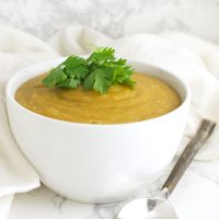 Savory Plantain Soup recipe from acleanplate.com #paleo #aip #glutenfree