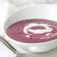 Blueberry Soup recipe from acleanplate.com #paleo #aip #glutenfree