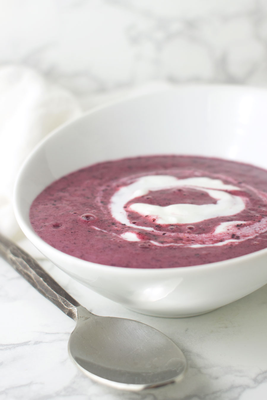 Blueberry Soup recipe from acleanplate.com #paleo #aip #glutenfree