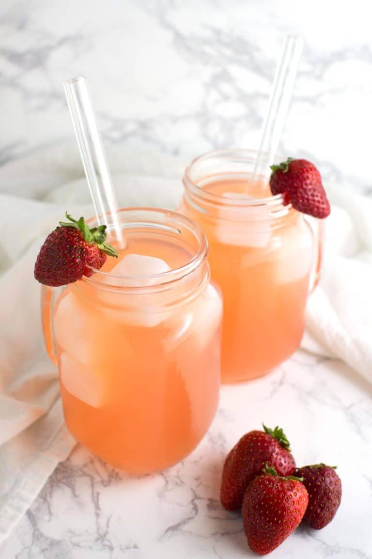 Strawberry Lemonade recipe from acleanplate.com #aip #paleo #autoimmuneprotocol