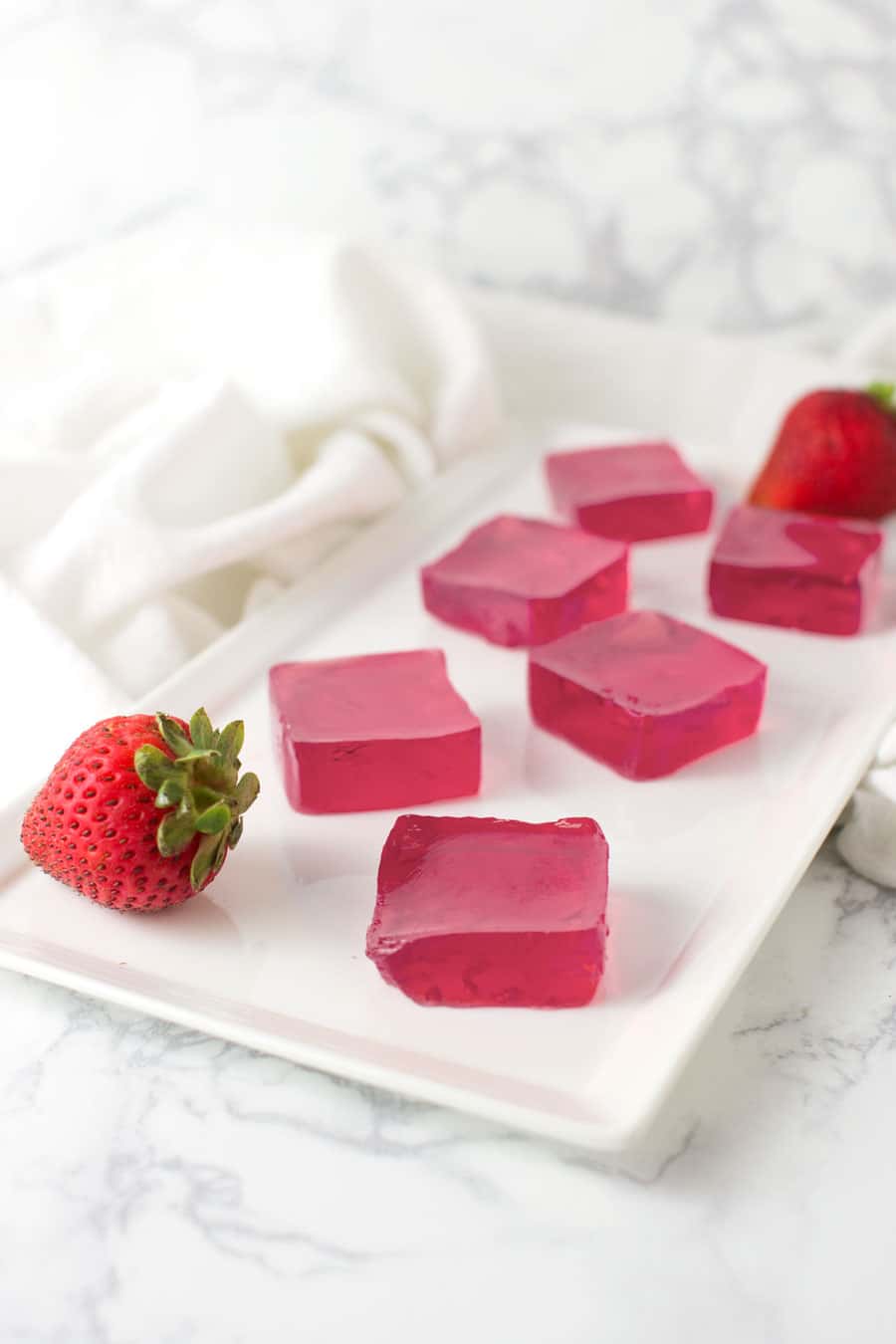 Strawberry-Hibiscus Gelatin Snacks recipe from acleanplate.com #paleo #aip #autoimmuneprotocol