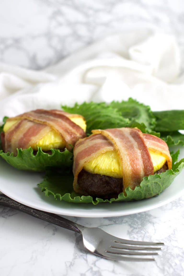 Pineapple Bacon Burgers recipe from acleanplate.com #aip #paleo #autoimmuneprotocol