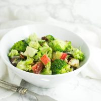 Broccoli Salad with Honey-Mustard Dressing recipe at acleanplate.com #paleo #primal #glutenfree