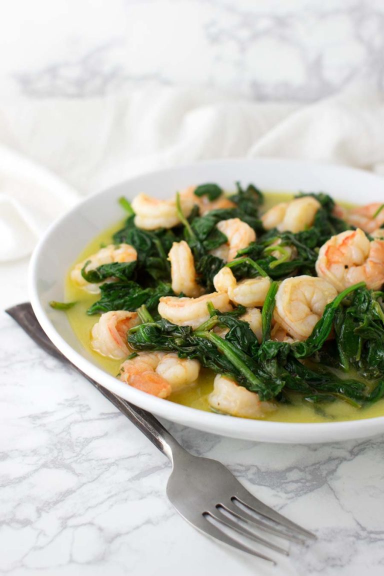 Shrimp and Spinach Stir-Fry