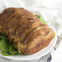 Bacon Wrapped Pork Roast recipe from acleanplate.com #paleo #aip #glutenfree