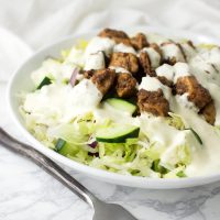 Chicken Schawarma Bowl recipe from acleanplate.com #paleo #glutenfree #aip