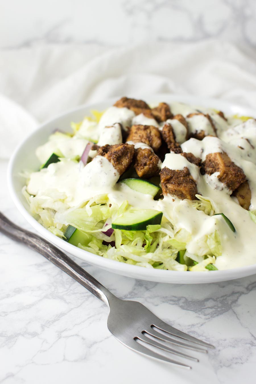 Chicken Schawarma Bowl recipe from acleanplate.com #paleo #glutenfree #aip