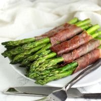 Prosciutto-Wrapped Asparagus recipe from acleanplate.com #paleo #aip #autoimmuneprotocol