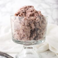 Roasted Cherry Ice Cream recipe from acleanplate.com #paleo #aip #dairyfree