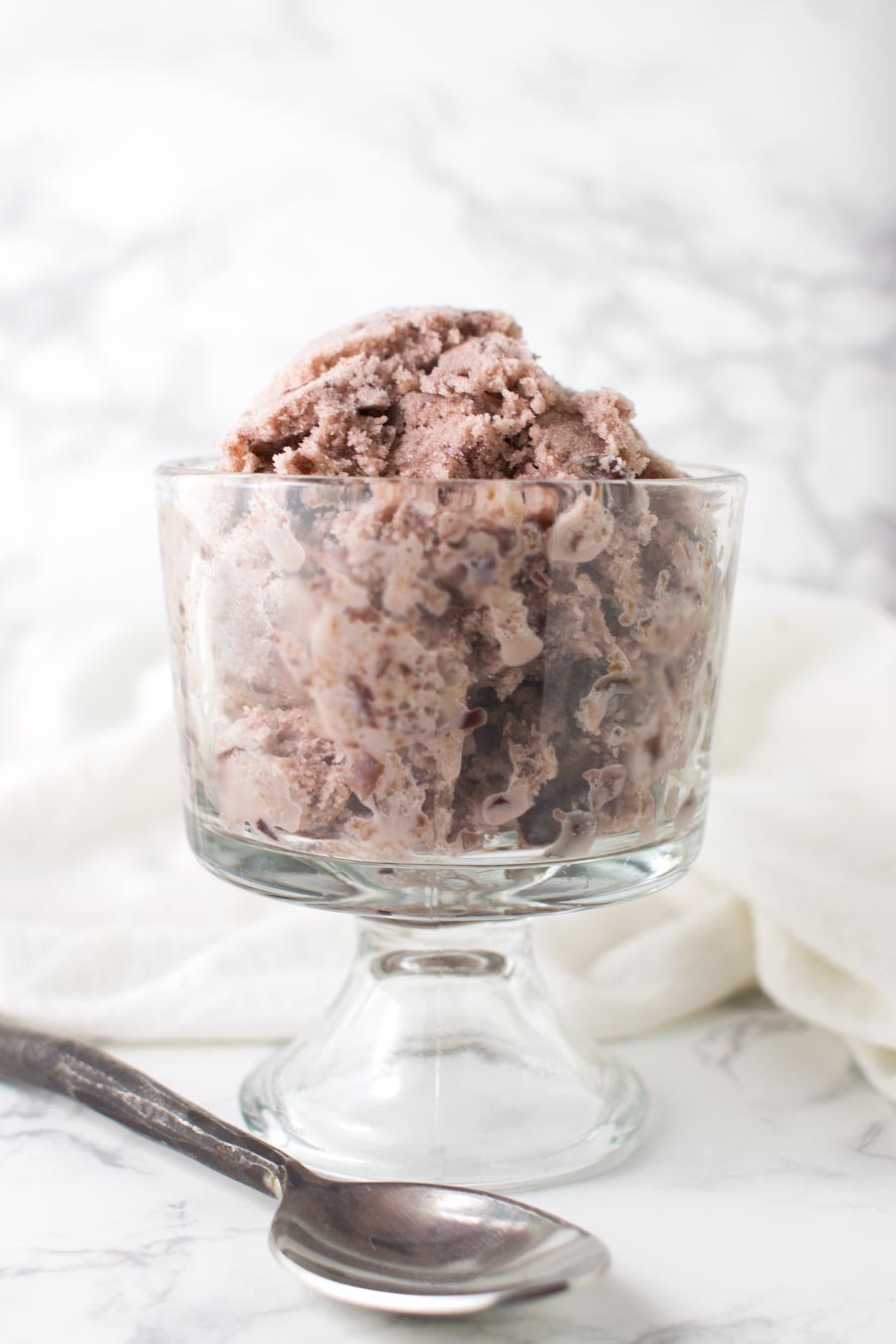 Roasted Cherry Ice Cream recipe from acleanplate.com #paleo #aip #dairyfree