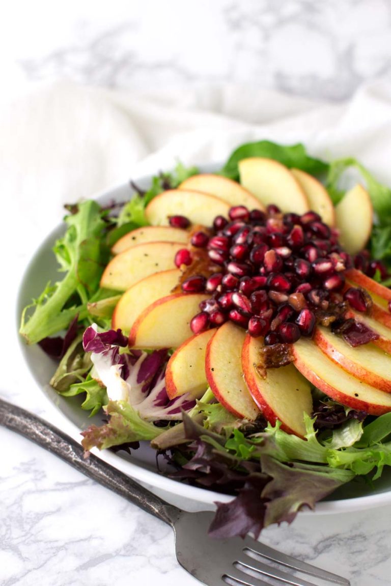 Arugula Pomegranate Salad recipe from acleanplate.com #paleo #aip #autoimmuneprotocol