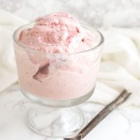 Strawberry Basil Balsamic Ice Cream recipe from acleanplate.com #paleo #aip #glutenfree