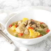 Pina Colada Chicken recipe on acleanplate.com #paleo #primal #glutenfree