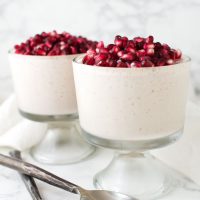 Pomegranate Pots de Creme recipe from acleanplate.com #aip #paleo #dairyfree