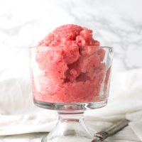 Strawberry-Orange Sorbet recipe from acleanplate.com #aip #paleo #glutenfree