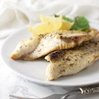 Garlic and Herb Catfish recipe from acleanplate.com #aip #paleo #autoimmuneprotocol