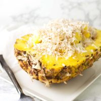 Stuffed Pineapple recipe from acleanplate.com #paleo #aip #glutenfree