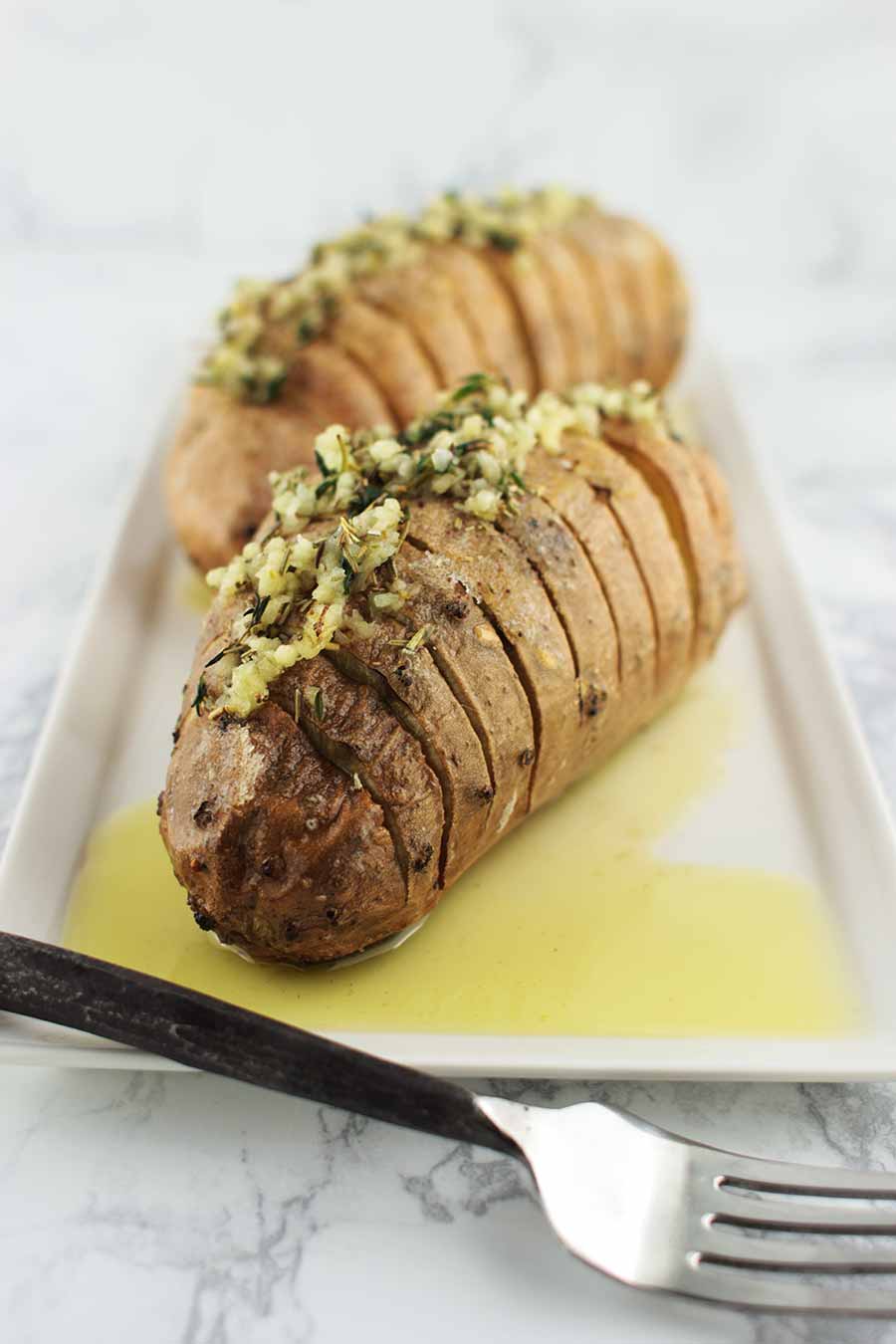 Hasselback Sweet Potatoes