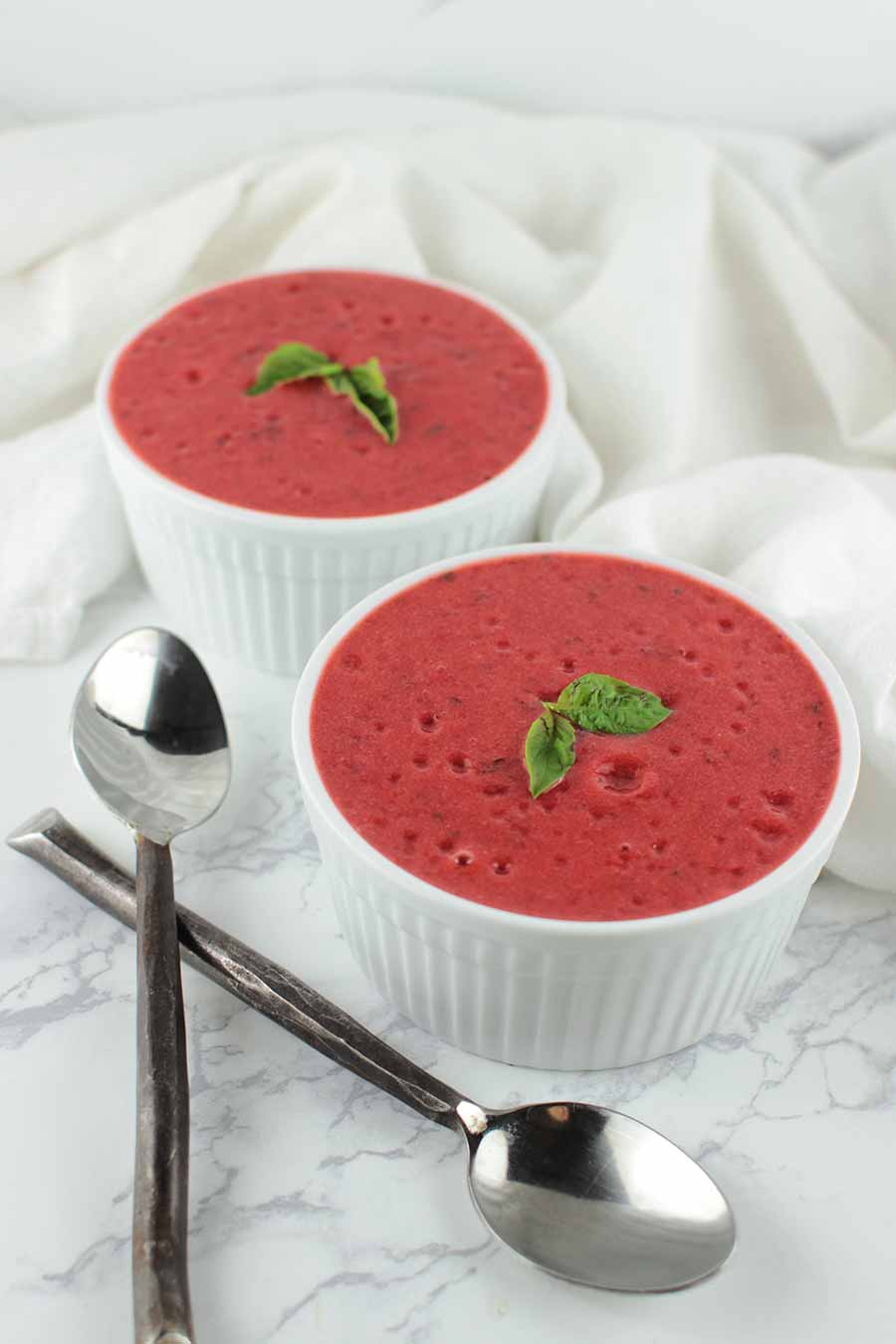 Roasted Strawberry Pots de Creme