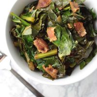 Bacon Braised Collard Greens