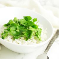 Cilantro Lime Cauliflower Rice recipe from acleanplate.com #paleo #aip #glutenfree