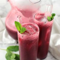 Strawberry Hibiscus Tea recipe from acleanplate.com #aip #autoimmuneprotocol #paleo