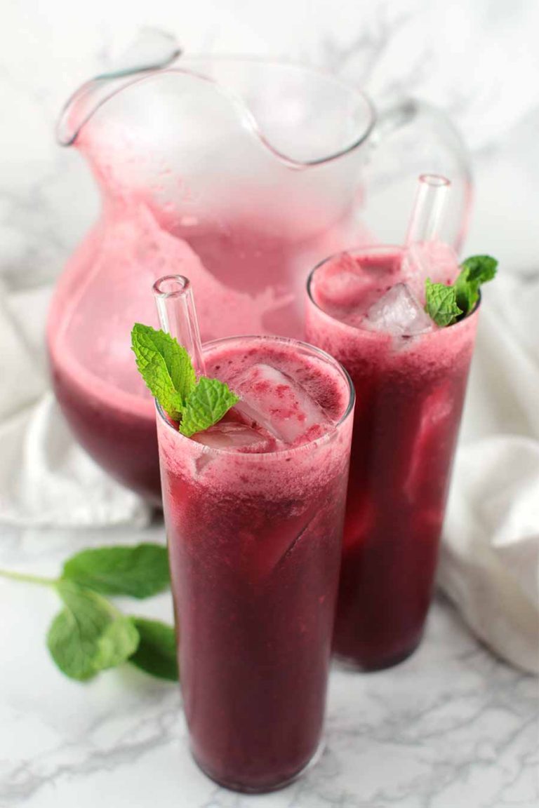 Strawberry Hibiscus Tea recipe from acleanplate.com #aip #autoimmuneprotocol #paleo