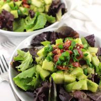 Bacon Apple Salad with Lemon-Ginger Dressing