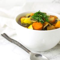 Curried Vegetable Soup recipe from acleanplate.com #aip #paleo #glutenfree