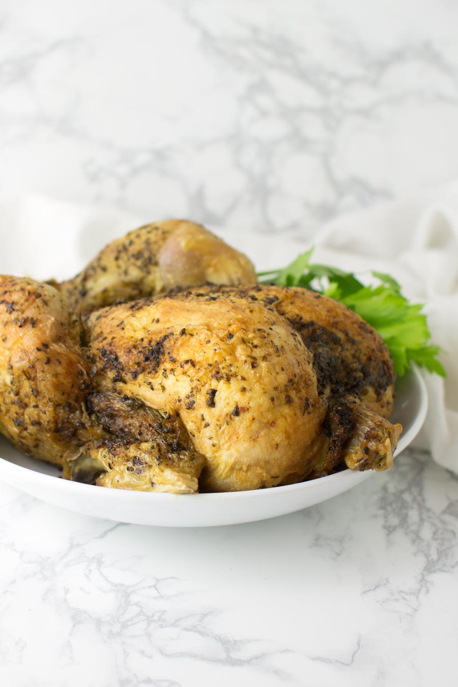 Roasted Rosemary Chicken recipe from acleanplate.com #aip #paleo #autoimmuneprotocol