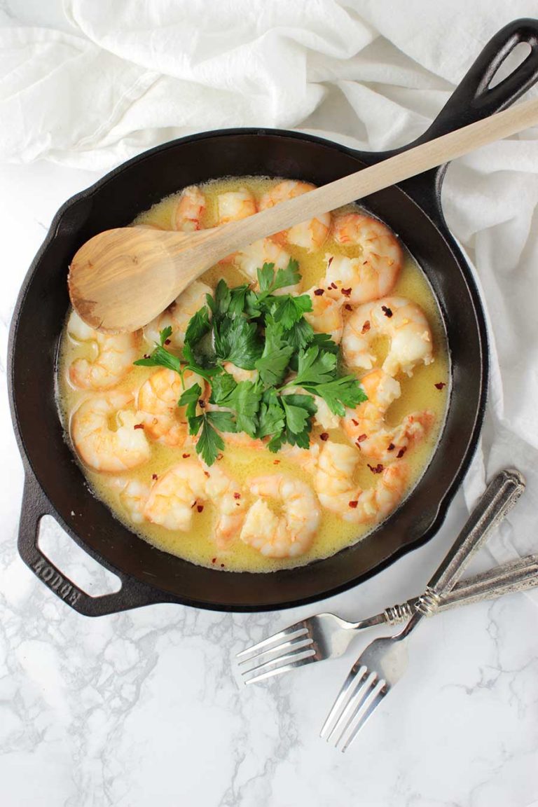 Simple Low-FODMAP Shrimp Scampi